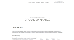 Desktop Screenshot of crowddynamics.com